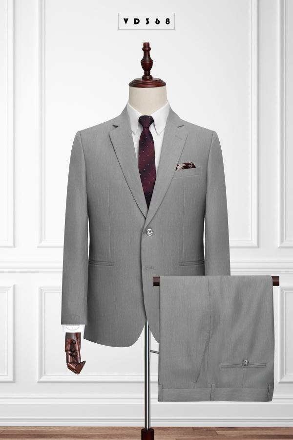 368	Bộ vest xám tiêu 2 nút #0